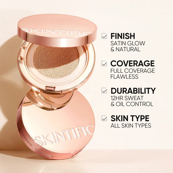 Skintific Cover All Perfect Cushion 12 Hours [03W Warm Almond]