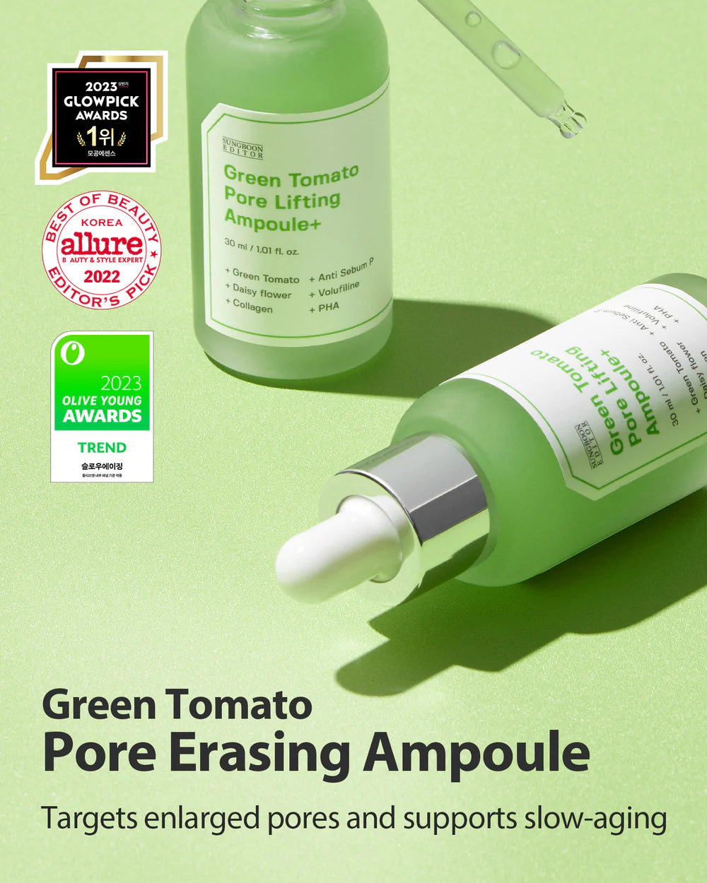 Sungboon Editor Green Tomato Pore Lifting Ampoule 40ml