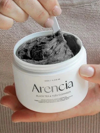 Arencia - Black Tea Rice Mochi Cleanser 120g