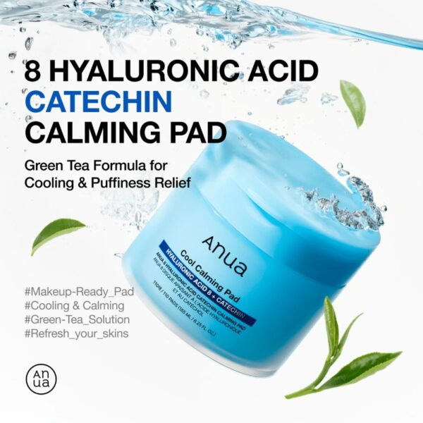 Anua Hyaluronic Acid 8 Catechin Cool Calming Pad 110 Pads