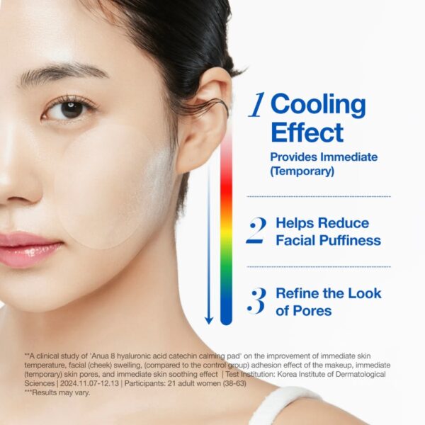 Anua Hyaluronic Acid 8 Catechin Cool Calming Pad 110 Pads