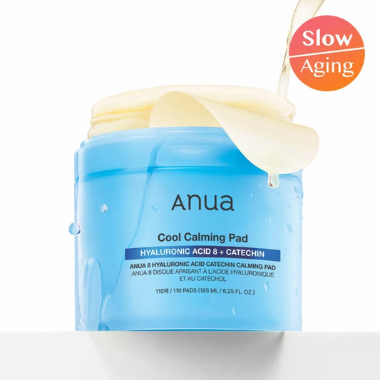 Anua Hyaluronic Acid 8 Catechin Cool Calming Pad 110 Pads