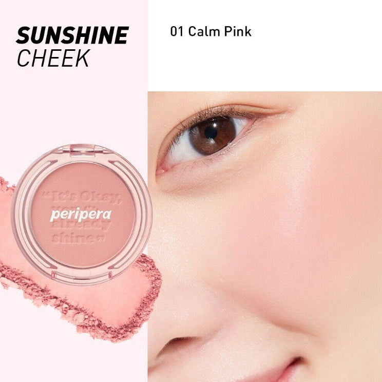 Peripera Pure Blushed Sunshine Cheek [#01 Calm Pink]