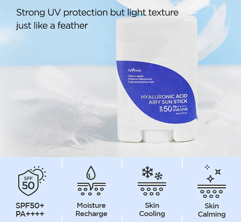 ISNTREE HYALURONIC ACID AIRY SUN STICK SPF50+ 22g