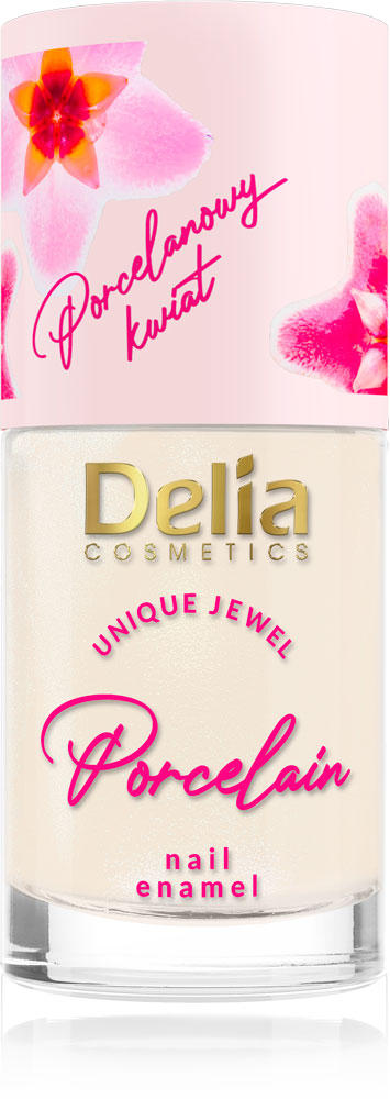 Unique Jewel 2in1 Porcelain Flower Nail Enamel and Conditioner