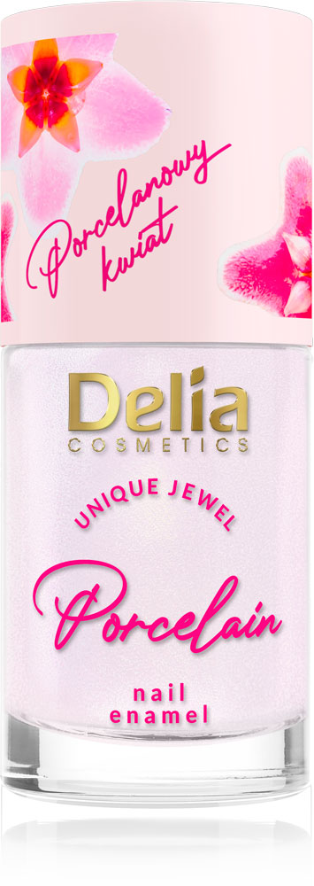 Unique Jewel 2in1 Porcelain Flower Nail Enamel and Conditioner